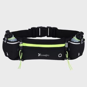 Outdoor Bags Waist Bag Running Belt With Water Bottles Phone Waterproof Reflective Design Sport Fitness