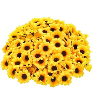 Sunflower Miniature DIY Craft Tools Hairband Hair Clip Material Garden Home Decoration 1222347