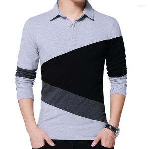 Herren Polos Plus Größe 5xl Frühling Herbst Langarm Polo Shirts Männlich Slim Fit Lässige Mode Tailliertes Kleid