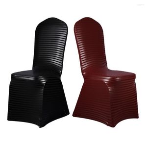 椅子カバー6PCS/ロット防水PUレザーカバーエルバンケット装飾ワインレッド/ブラック/コーヒー/紫