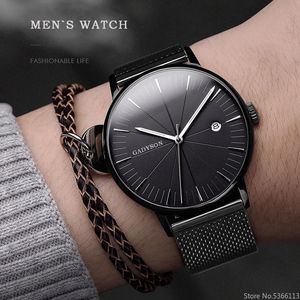 Нарученные часы Relogio Masculino Watch Men Men Fashion Sport Stainless Steel Mesh Band Watch Business Bristatch Reloj Hombre 2023