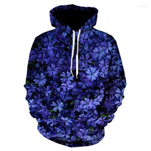 Erkek Hoodies Erkek Giyim 2023 Sonbahar Sweatshirt 3d Baskılı Çiçek Gül Tulip Hoodie Homem Sıradan Moda Vintage Floral Ayçiçeği Kazaklığı