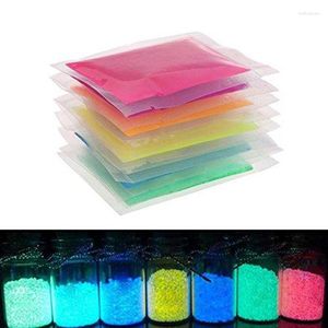 Nail Glitter 10g/Bag Fluorescent Powder DIY Bright Art Glow In The Dark Sand Chrome Pigment Dust Luminous #F