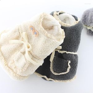 Hundkläder 2023 vinterkläder för hundar varm fleece klänning Yorkshire poodle teddy bichon coat liten solros lapp prinsessan xs