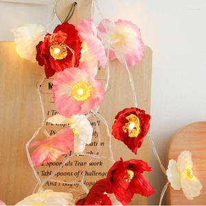 Nattljus MycyK LED -ljussträng Flower Small Pink Christmas Room Layout Lanterns Wedding Holiday Decor