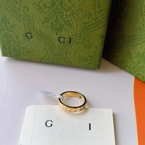 Anello nuziale alla moda e squisito Designer Ring Designer Ring 18K Gold Classic di qualità di qualità Accessori per amanti selezionati per W 201