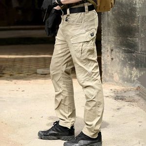 Men's Pants SWAT Large Multi Pocket Army Cargo Combat Military Tactical PantsCasual Cotton Security Long Trousers Joggers MenMen's