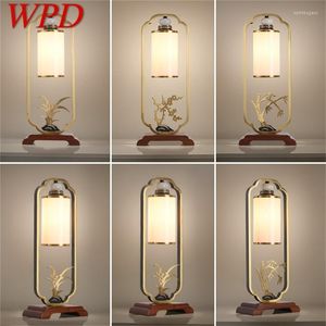 Lâmpadas de mesa WPD Modern Brass Creative Led Luxury Desk Light for Home Decoration Bedroom