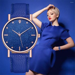 Pocket Watches Leather Stap Watch For Women Luxury Elegant Ladies Quartz Bracelet 2023 Fashion Clock Gifts