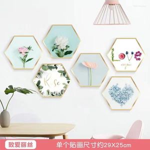 Wall Stickers Room Decoration Bedroom In Imitation Of Po Frame Painting Living TV Background Self Adhesive