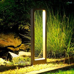 Outdoor Garden Lawn Pillar Light Waterproof Landscape Pathway Community Street Poller