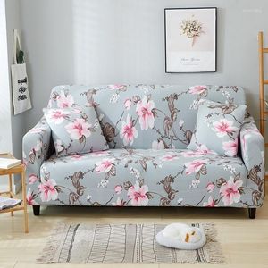 Sandalye, yüksek elastik polyester kanepe kapağı dört mevsim çiçek kanepe slipcover yastık mobilya koruyucusu ev dekoru 1/2/3/4 koltuklu