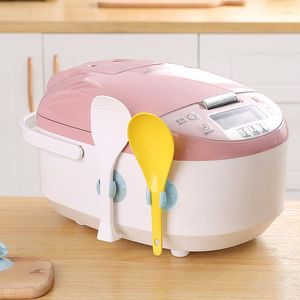 Kitchen Storage Practical Rice Cooker Spoon Suction Holder PVC Portable Rack Organizer Tools Household Gadgets Stand