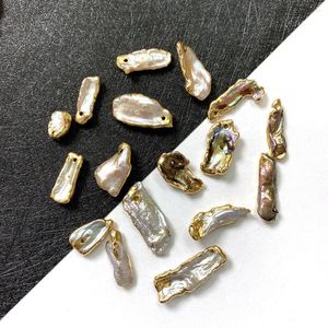 Charms Naturalny słodkowodny perłowy z recyklingu koralików nieregularny wisiorek do biżuterii mody Making Naszyjnik Bransoletka Rozmiar 5x10-12x30mm