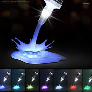 Настольные лампы 7 цветов Портативный сенсорный переключатель 3D USB Power Bottle Lamp