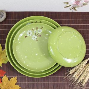 Plates Melamine Imitation Porcelain Plastic Restaurant Fried Noodles Rice Mixed Buffet Yang Guofu D