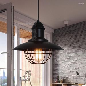 Pendant Lamps Romantic Industrial Style Loft Cafe Restaurant Retro Decoration Bar Balcony Iron Wire Mesh Pandent Lights