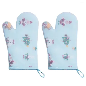 Acessórios para interiores 2 PCs Mittens Protetores de mão Non -lip Protetivo de forno isolado útil para o Natal