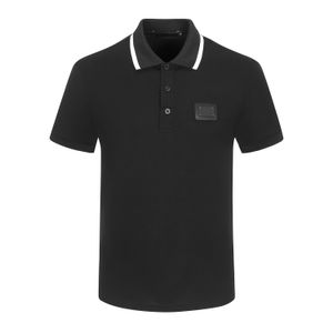 Męskie koszulki Polos Letni projektant mody Summer Short-Sleeved Shirt European and American Lapel T-shirt Wysokiej jakości odzież Duża M-3XL # 66