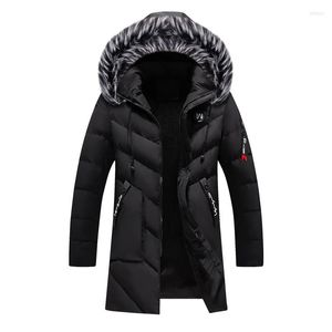 Men's Down Nice Brand Clothing Casual Mens Coat Men Parka Coats Winter Jacket Slim Fit Thicken Fur Hooded Outwear Warm