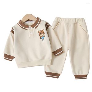Clothing Sets Spring Children Trendy Clothes Baby Boys Girls Cotton T Shirt Pants 2Pcs/sets Autumn Kids Toddler Infant Tracksuits