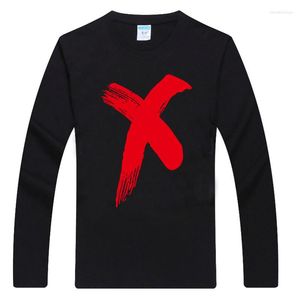 Męskie koszulki Mężczyzna 2023 marka Long Sleeve Streetwear Hip Hop koszulka O Neck Slim Men T-shirt T-shirt Tree Fashion Mens Tee