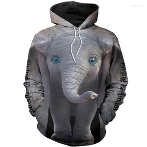 Men's Hoodies Fashion Elephant 3D Printed HOODIE Casual Shirt