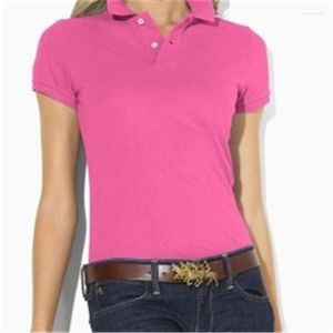 Damen-Polohemd, hochwertiges kleines Pferd, Damen-Shirt, Polo-Kleidung, Chemise Femme, Top, kurzärmelige Baumwoll-Streifen-Shirts