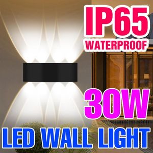 Lampy ścienne Lampa LED IP65 Wodoodporna sconce sypialnia nocna oświetlenie ogrodowe oświetlenie wnętrz