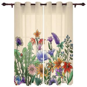 Gardin draperier växter blomma petunia lavendel moderna fönster gardiner vardagsrum badrum kök hushållsprodukter.