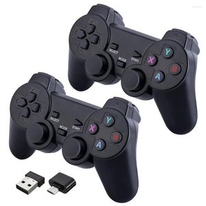 Game Controllers 2.4G Wireless Gamepad Black Controller Joystick For PC Laptop Android Devices Joypad Raspberry Pi 4B 3B B