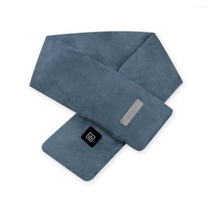 Bandane 1/2/3 Sciarpa riscaldante invernale Temperatura regolabile Scaldaspalle USB Sciarpe lavabili con acqua Attrezzatura per il riscaldamento 5W Blu navy