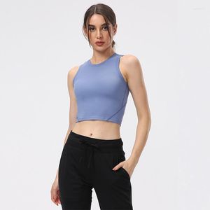 Completo da yoga Canotta sportiva da donna Canotta sexy Crop Top Allenamento completo Jogging Fitness Reggiseno Palestra Gilet di alta qualità Antiurto pettorale femminile