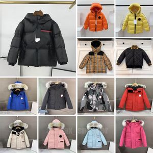 Kids Down Coat Parkas Boys Girls Down Jackets 3-12 anni Girl Fashion Girl Snowsuit Hooded Sooded Kid Coats 2023