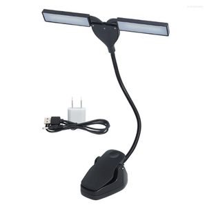 Music Stand Light Book Reading Lamp Rotatable Dimmable Piano Lights Touch Adjustable Beside Lamps With 3 Lighting Mode