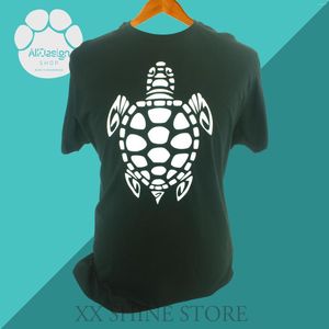 Męskie koszulki Turtle Shirt Man Ubranie afrykańskie plemienne tatuaż afro niestandardowe zwierzę Wild Life Chemise Tortue Afrika Schildkr te T-shirt