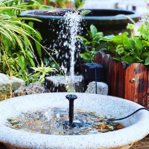 Decorazioni da giardino Pompa per fontana ad energia solare con pannello regolabile Acqua esterna per la decorazione del lago dello stagno