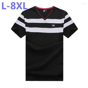 Men's T Shirts Plus Size 10XL 9XL 8XL 6XL 5XL 4X Men Shirt Environmental Cotton Casual Slim Solid Younger Thin And Short Sleeve