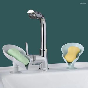 Bathroom Sink Faucets Est Soap Holder Washbasin Box Dish Shower Stand Sponge Storage Plate Tray Accessories Gadget