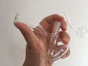 Beste Qualität 10mm weibliche Bongs Mini Glas Wasserpfeifen Bongs Pyrex Wasserbongs dicker Pyrex Becher Bong Dab Rig Wasserpfeifen Bohrinseln 10 Stück