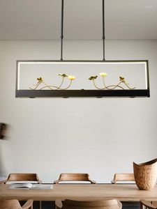 Kolye lambaları Çin tarzı restoran fikirleri yemek masası bar retro çay odası zen avizesi