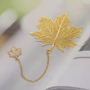 Metal Bokmärke Golden Brass Lotus Bokmärken med Kraft presentförpackning för bokälskare, författare, läsare 122845