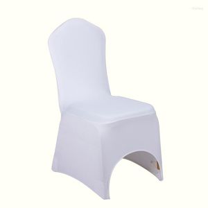 Chair Covers Ship From RU DE US UA Wedding Decoration Polyester Spandex Lycra Stretch Home Party Banquet White Cover