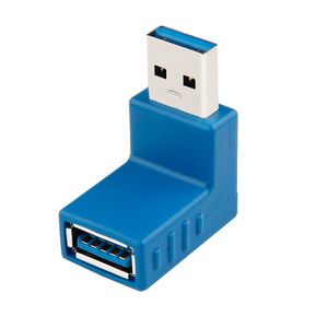Docking Station Hot USB masculino para fêmea ângulo esquerdo de 90 graus Adaptador USB3.0 Plug do adaptador de cotovelo