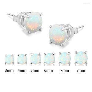 Ohrstecker für Frauen, 4 Opal-Stein-Ohrringe, weiblich, männlich, verschiedene Größen, Ohrschmuck, Ohrschmuck, E316StudStud Odet22