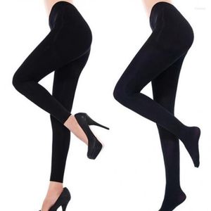 Women Socks 2023 Classic Sexy Black Opaque Footed Tights Pantyhose Thick Strumpor Fashion