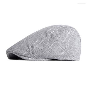 Berets oddychający mężczyźni płaski kapitalny cabbie beret kapelusz męski duckbill Visor Gatsbay Vintage Sboy Herringbone Ivy Dropship