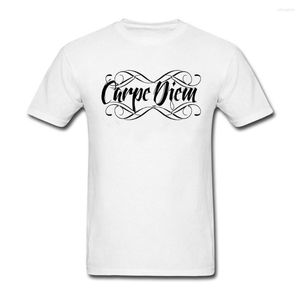 T-shirts pour hommes Dictons humour carpe diem diy sur les hommes tee o-cou man t-shirt arrivée coton rond
