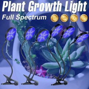 Grow Lights DC 5V USB LED -lampan full spektrum Phytolamp Hydroponic Plants for Greenhouse Flower Seeds Inomhusodling