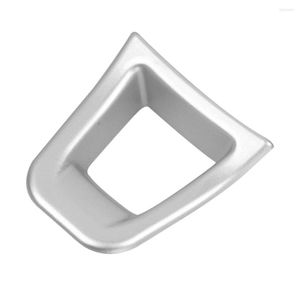 Capas de volante Tampa cobre o adesivo decalque decalador compatível com 2014-2023 - Down (prata)